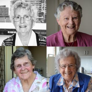 Faces of four women