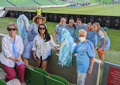 Melbourne City FC women's match and fans