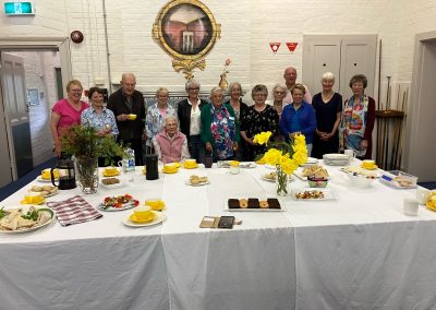 Group of people at afternoon tea