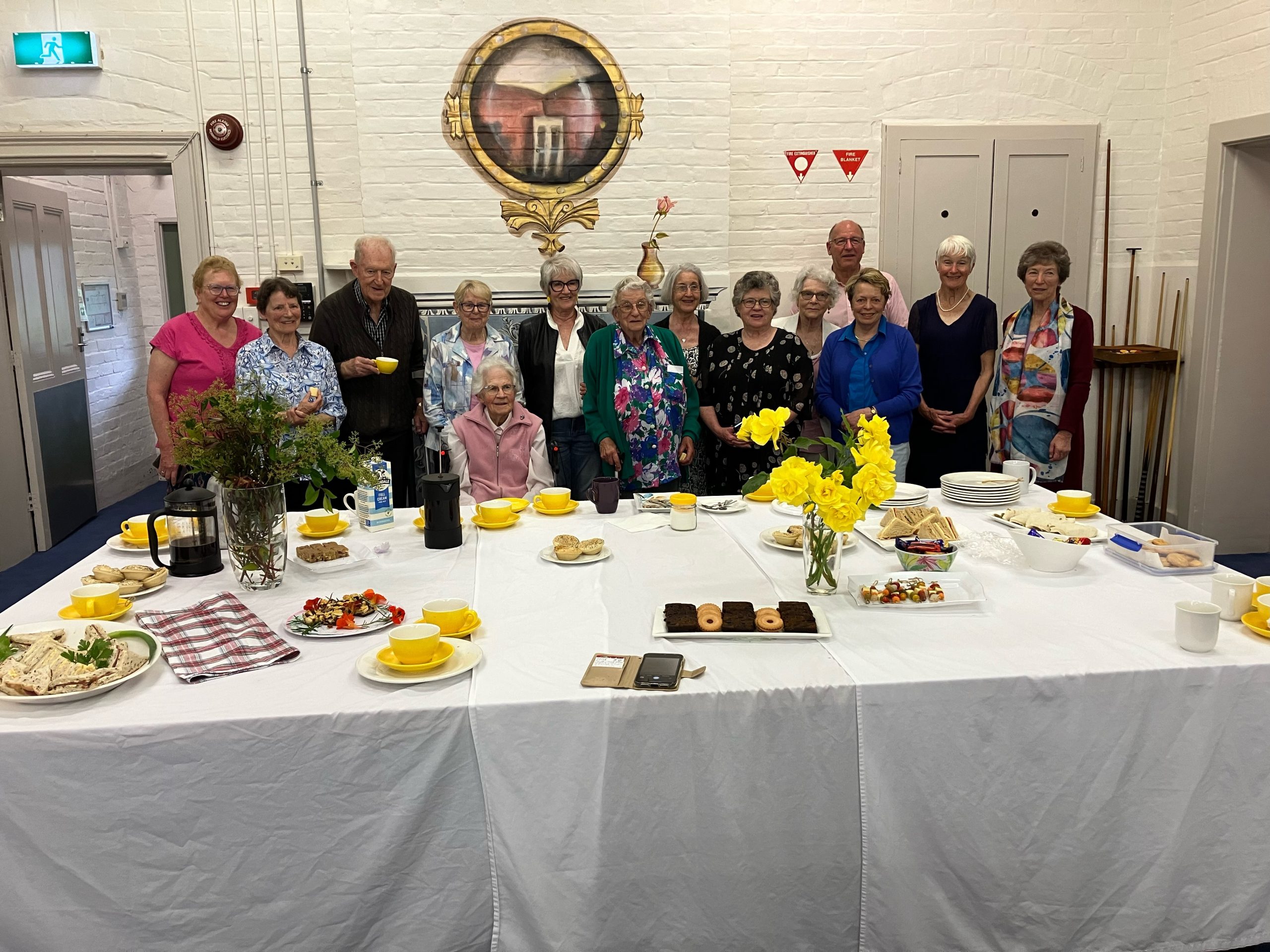 Group of people at afternoon tea