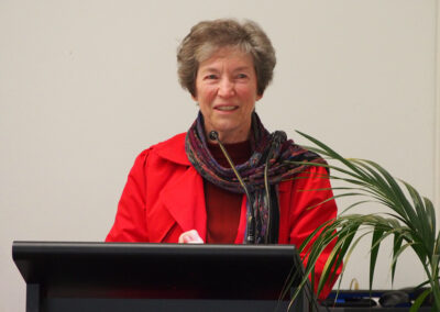 Stancea at podium speaking