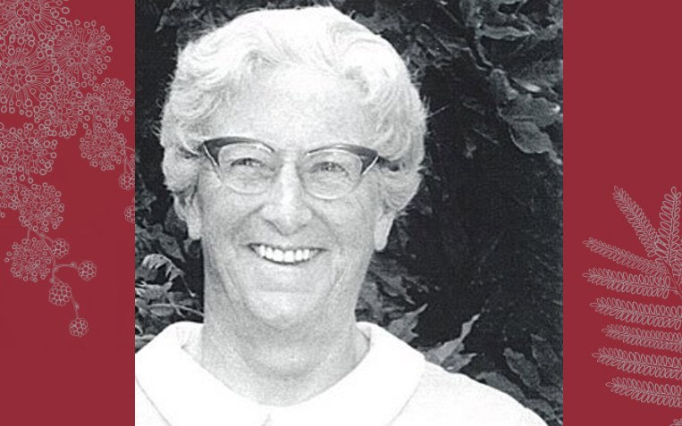 Teresa Morse on maroon background