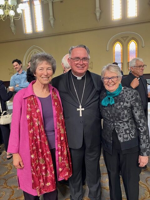 Three people in a row